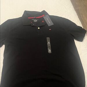 Tommy Hilfiger Kids Black Polo Shirt